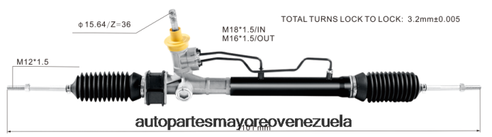CHEVROLET Cremallera de dirección asistida s11-3400010bb 96518943 96518944 96879491 4Z2LBD2681 - Repuestos De Motos En Venezuela