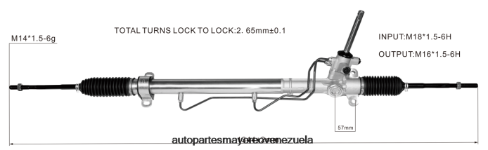 CHEVROLET cremallera de dirección asistida 22930456 4Z2LBD2707 - Repuestos De Auto Venezuela