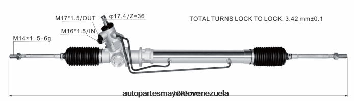 DAIHATSU cremallera de dirección asistida 44504-87601-000 4Z2LBD2811 - Repuestos De Motos En Venezuela