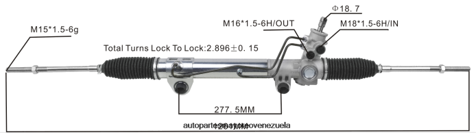 DODGE/CHRYSLER Cremallera de dirección asistida 52039207ac 52106477ac 52106477af 4Z2LBD2782 - Repuestos De Motos En Merida Venezuela