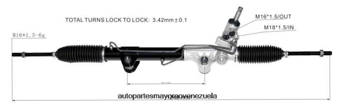 DODGE/CHRYSLER cremallera de dirección asistida 52109984ah 97390 1020219 52109970aa 22-389 4Z2LBD2792 - Repuestos De Motos En Merida Venezuela