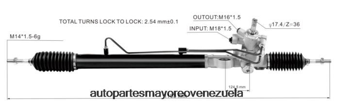 HONDA cremallera de dirección asistida 53601-ta0-003 4Z2LBD2532 - Repuestos De Motos En Merida Venezuela