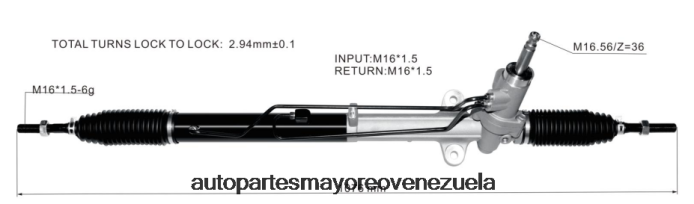 HYUNDAI/KIA Cremallera de dirección asistida 577002t250 577002t030 577002t130 4Z2LBD2744 - Repuestos De Motos Mas Vendidos En Venezuela