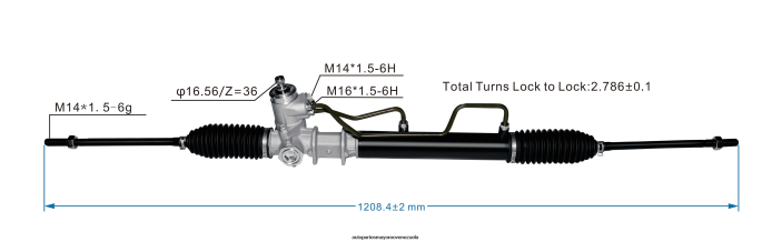 HYUNDAI/KIA cremallera de dirección asistida 57700-29100 4Z2LBD2731 - Repuestos De Motos En Venezuela