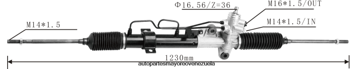 HYUNDAI/KIA cremallera de dirección asistida 57700-2d000 4Z2LBD2732 - Repuestos De Motos En Merida Venezuela