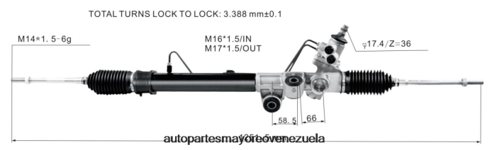 ISUZU cremallera de dirección asistida 8-97943518-0 8-97944520-0 4Z2LBD2603 - Repuestos De Motos Bmw En Venezuela