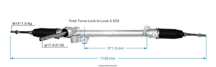MAZDA Cremallera de dirección asistida belg-32-110a bcka-32-110a/b 4Z2LBD2640 - Mayorista De Repuestos De Autos