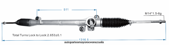 MAZDA cremallera de dirección asistida k011-32-110m 4Z2LBD2648 - Autopartes Mayoreo