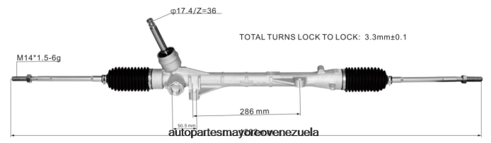 MITSUBISHI cremallera de dirección asistida 4410a557 4Z2LBD2550 - Mayorista De Repuestos De Autos