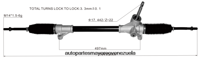 WULING cremallera de dirección asistida 23641782 4Z2LBD2836 - Marcas De Repuestos De Motos En Venezuela