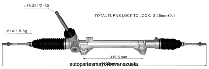 RENAULT Cremallera de dirección asistida 48001-8099r 480011626r 4Z2LBD2806 - Marcas De Repuestos De Motos En Venezuela
