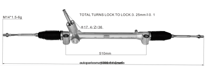 SUZUKI cremallera de dirección asistida jq201-005901 4Z2LBD2617 - Repuestos De Auto Venezuela