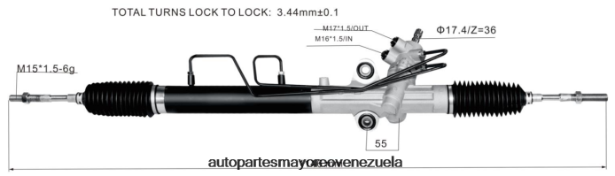 TOYOTA cremallera de dirección asistida 44200-26560 4Z2LBD2485 - Proveedores De Repuestos De Motos En Venezuela