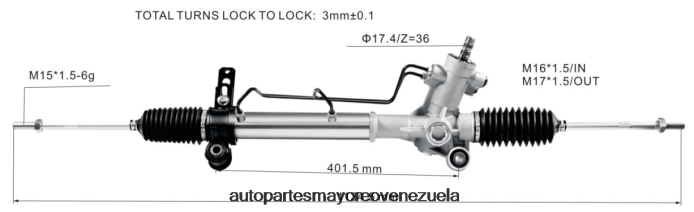 TOYOTA cremallera de dirección asistida 44200-42110 4Z2LBD2493 - Repuestos De Motos Bmw En Venezuela