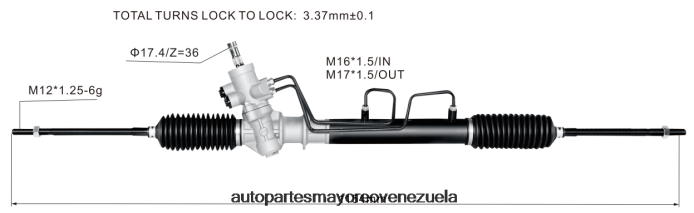 TOYOTA cremallera de dirección asistida 44250-10160 44250-0a010 44250-0a011 44250-0a012 44250-0a020 4Z2LBD2517 - Repuestos De Auto Venezuela