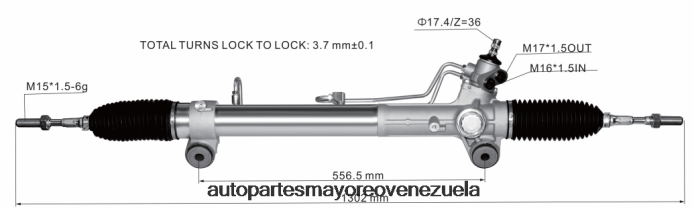 TOYOTA cremallera de dirección asistida 44250-26600 4Z2LBD2447 - Repuestos De Auto Venezuela
