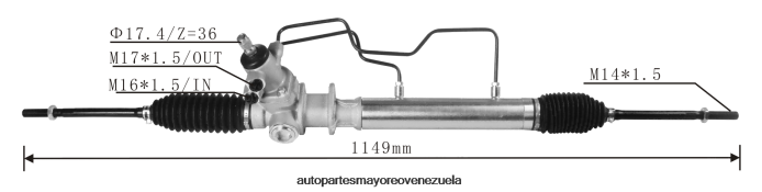 TOYOTA cremallera de dirección asistida 44250-38010 4Z2LBD2502 - Repuestos De Motos En Merida Venezuela