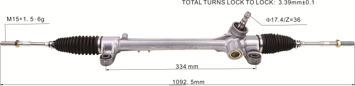 TOYOTA cremallera de dirección asistida 45510-20100 4Z2LBD2478 - Autopartes Mayoreo