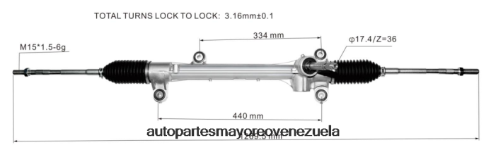 TOYOTA cremallera de dirección asistida 45510-28220 4Z2LBD2514 - Repuestos De Motos Mas Vendidos En Venezuela