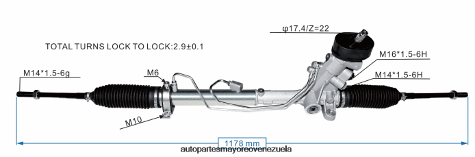 VOLKSWAGEN cremallera de dirección asistida 6q2423055p 4Z2LBD2426 - Marcas De Repuestos De Motos En Venezuela