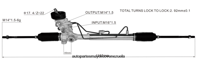 VOLKSWAGEN cremallera de dirección asistida 6r1423055bx 4Z2LBD2423 - Repuestos De Motos Bmw En Venezuela