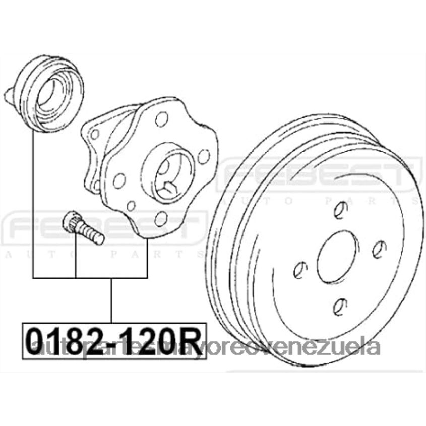 4245012051 - cubo de rueda R20B8J18 - Autopartes Mayoreo
